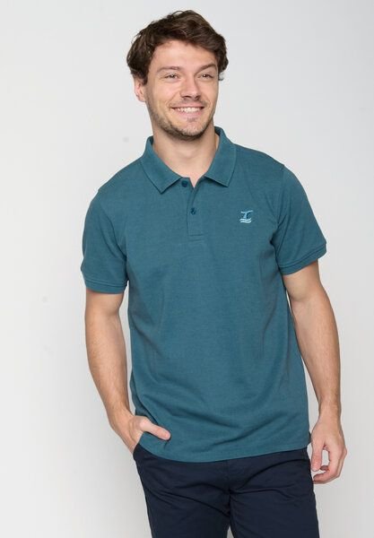 GREENBOMB Animal Fluke Strike - Sportliches Polo aus Baumwoll-Mix / hochwertiger Print / GOTS / Fair & Vegan