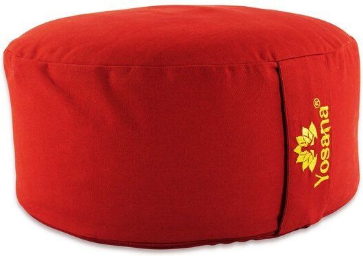 Yosana Yogakissen XL, 35cm rund, Meditationskissen mit Deutscher Bio-Dinkelspelzen Füllung