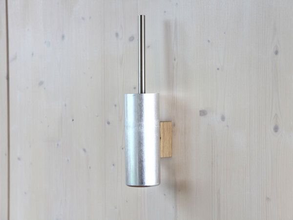 werkvoll by Lena Peter Recycling Wandhalter WC-Bürste FIRE mit Edelstahlgriff