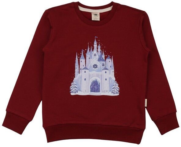 Kinder Sweatshirt Bio-Baumwolle GOTS bordeaux von Walkiddy – kuschelweicher, langlebiger Pullover für jeden Tag, nachhal...