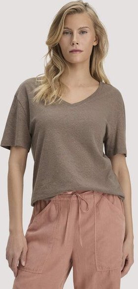 hessnatur T-Shirt Oversize aus Leinen und Bio-Baumwolle