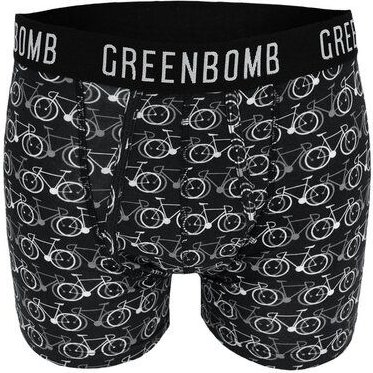 GREENBOMB Bike Mono Shadow Trunk - Figurbetonte Trunk aus Bio-Baumwoll Mix / hochwertiger Print / GOTS / Fair & Vegan
