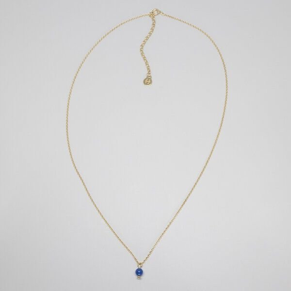 fejn jewelry Kette 'gemstone' mit Perlenanhänger Silber/vergoldet