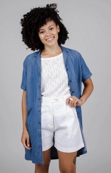 Brava Fabrics Denim Aloha Overshirt Indigo