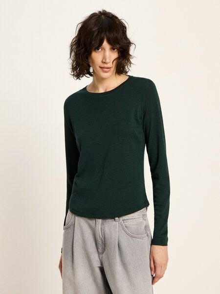 LANIUS Langarmshirt (GOTS) aus Bio-Schurwolle