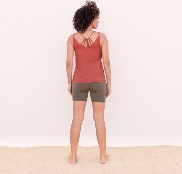 Jaya BETTY TENCEL - Damen - Basic-Top aus TENCEL Lyocell/Biobaumwoll-Mix mit Spaghettiträger