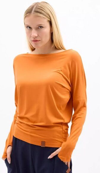 Thumbnail - KOKOworld Bluse Be My Valentine – Viskose EcoVero – Enganliegende Passform – mit langen Ärmeln – mit Daumenloch abgeschl...