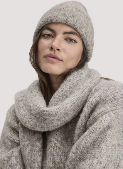 hessnatur Mütze aus Alpaka mit Bio-Pima-Baumwolle