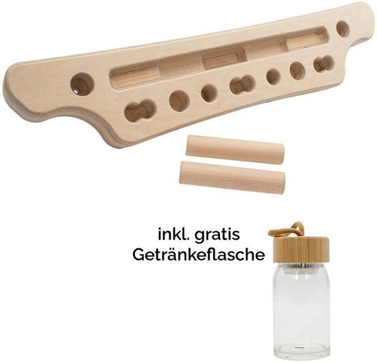 4betterdays Trainingsboard 'Griff Kraft Germany' | inkl. 2 Sticks & Übungsposter | Birkenholz