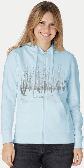 Peaces.bio - handbedruckte Biomode Zip-Hoodie Woodland Damen