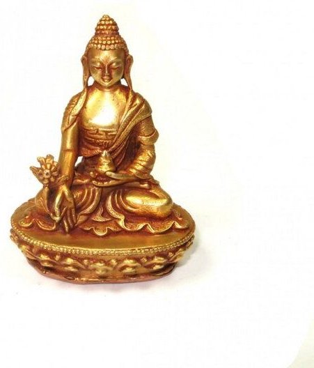 Just Be Medizin Buddha vergoldet