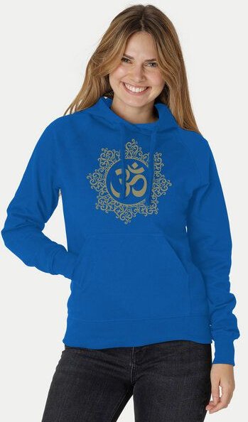 Peaces.bio - handbedruckte Biomode Bio-Damen-Kapuzensweater "Classic-Om"