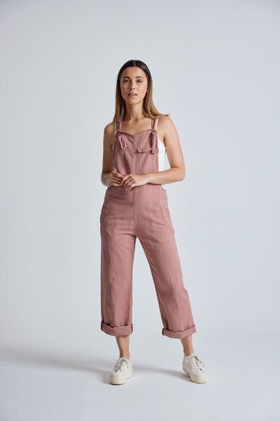 Flax and Loom Leinen Latzhose Mary Lou