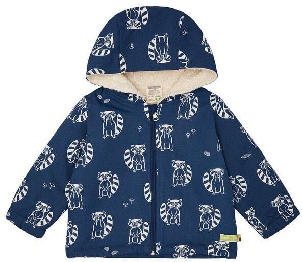 loud + proud Babys & Kinder Wasserabweisende Jacke mit Teddyfutter, GOTS-zertifiziert