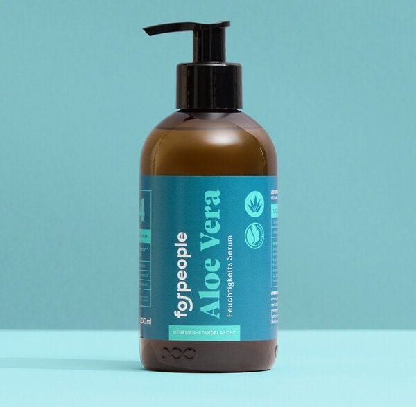 forpeople Aloe Vera Serum pur, mit 99,6% Aloe Vera Anteil und Pumpspender - Mehrweg