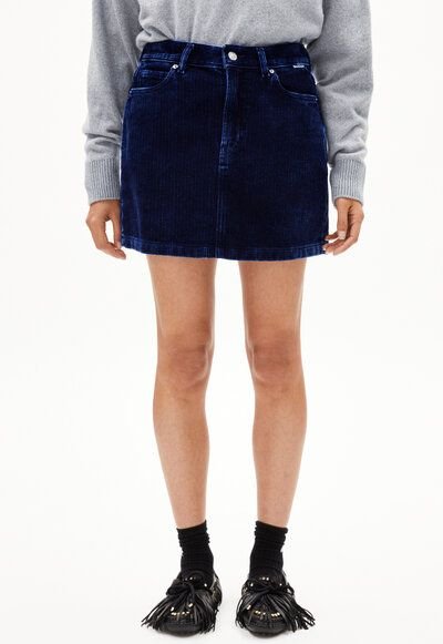 Thumbnail - ARMEDANGELS AACUMERI INDIGO CORD Damen Cordrock aus Bio-Baumwolle