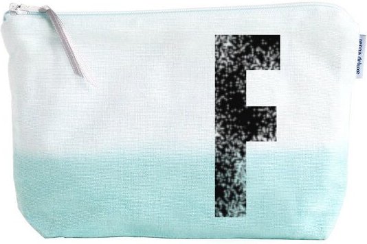 renna deluxe Kulturtasche und Schminktasche mit Monogramm MINT