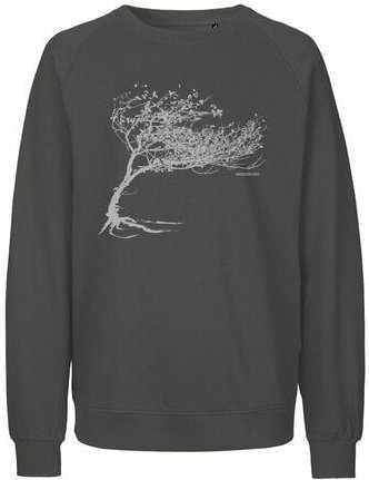 Peaces.bio - handbedruckte Biomode Bio Herren-Sweatshirt Windy Tree