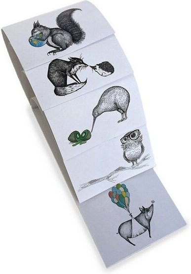 Notizblock 3er-Set »All Stars« von LIGARTI | Recyclingpapier | Schreibblock mit wechselnden Motiven