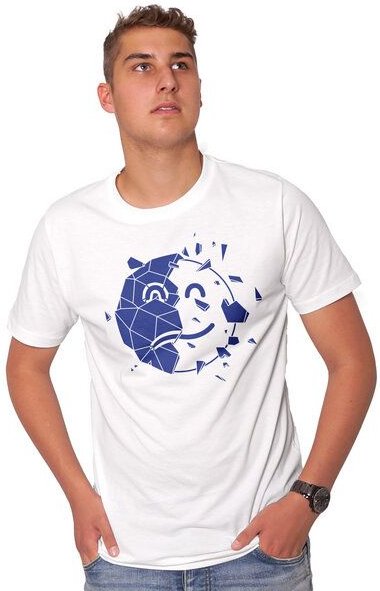 HANDGEDRUCKT "Sei optimistisch" Männer T-Shirt