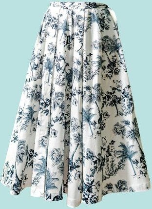 Atelier SNOW Wickelrock aus Bio-Baumwolle mit Muster