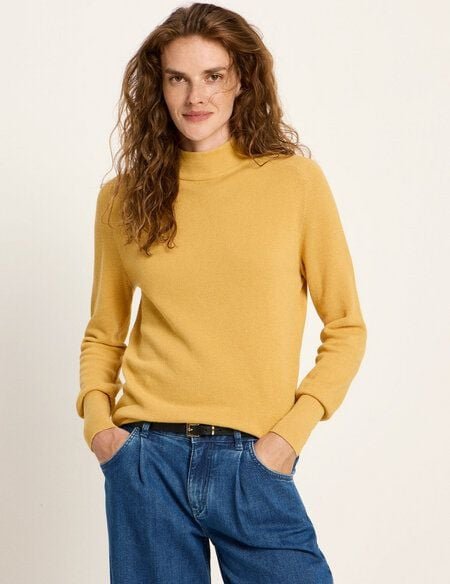 LANIUS Rollkragenpullover aus Bio-Baumwolle