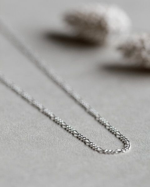 Thumbnail - lille mus Kette 'Figaro' 925 Silber / vergoldet