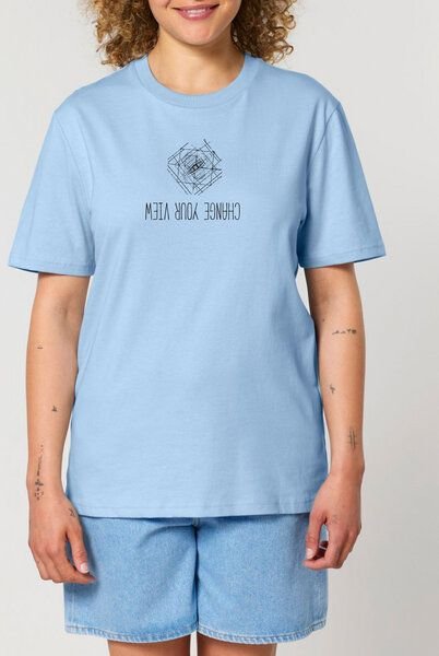 Human Family Bio Unisex Rundhals T-Shirt "Create - Change your view"