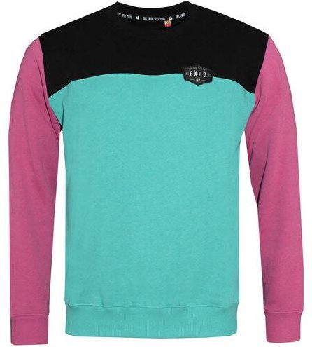 FÄDD Herren Sweatshirt Pullover aus Bio-Baumwolle "Fräsch Lain" Blau/Bunt