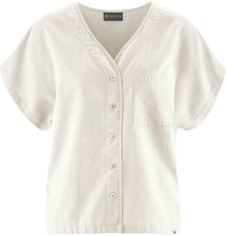 HempAge Weite Bluse Hanf/Biobaumwolle