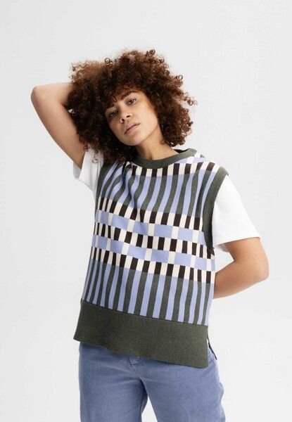 Jacquard Strick Pullunder JAMUNA | von MELA | Fairtrade & GOTS zertifiziert