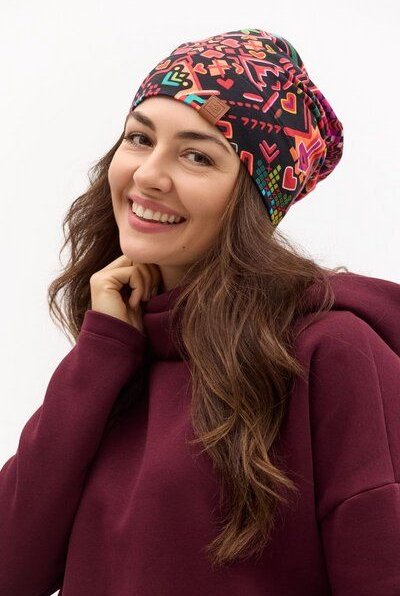 Mütze Basic – Klassische Beanie – Warm – Baumwolle mit Elasthan – Farbenfrohes Print KOKOworld – 100% in der EU fair pro...