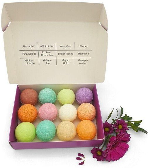 Kleine Auszeit Manufaktur Badekugeln Reise durchs Jahr