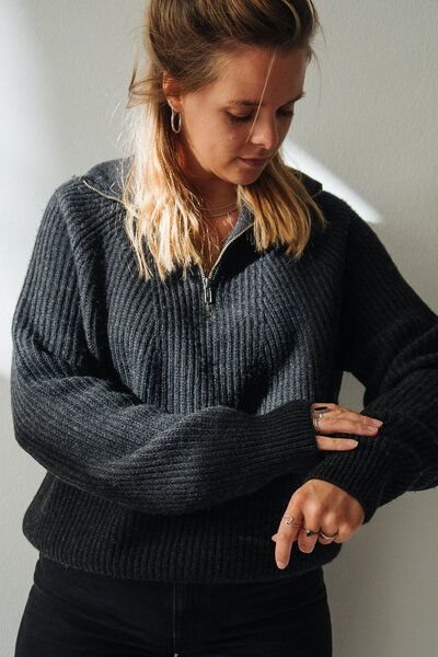 Troyer (Damen) aus 100% Merinowolle (GOTS) von SALZWASSER