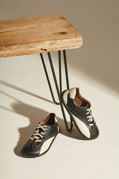 AGAZI BARE 1 PENGUIN – schwarz-weiße vegane Barfußschuhe aus pflanzlichem Leder