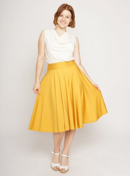 Peaces.bio - handbedruckte Biomode Tellerrock unbedruckt