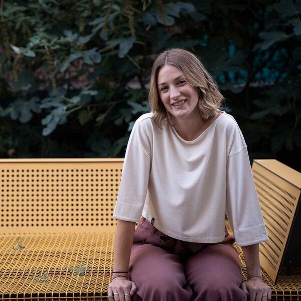 Vresh Clothing Vylda, 3/4 Crop-Top Locker aus Tencel-Mix