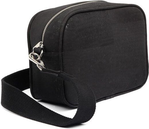 Kork-Deko Kleine Kork Umhängetasche | schwarz | unisex | nachhaltig & vegan