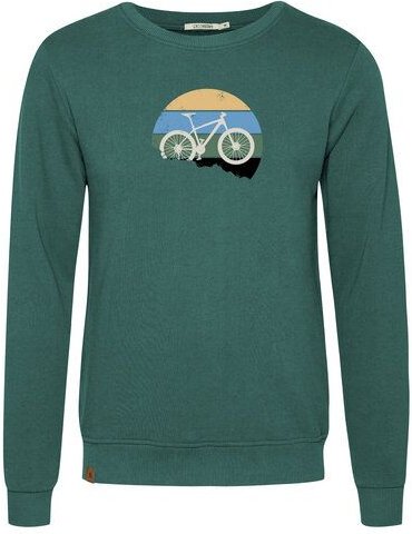 GREENBOMB Bike Downhill Wild - Gemütliches Sweatshirt aus Bio-Baumwolle / hochwertiger Print / GOTS / Fair & Vegan