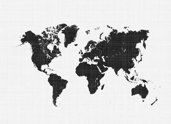 Photocircle Poster / Leinwandbild - World Map