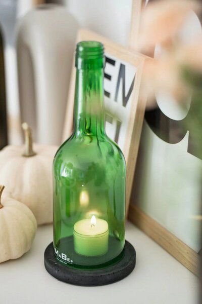 MaBe Windlicht klein - passt immer und überall - Natürlichkeit pur