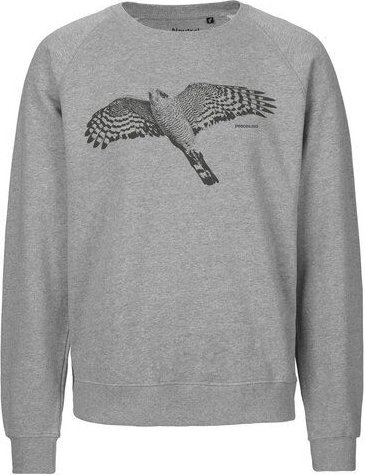 Peaces.bio - handbedruckte Biomode Bio Herren-Sweatshirt Sperber
