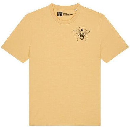 ilovemixtapes T-Shirt mit Bienen-Illustration aus Bio-Baumwolle – handbedruckt & fair