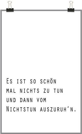 Photocircle Poster / Leinwandbild - Zitat Nichtstun - Oma Anna