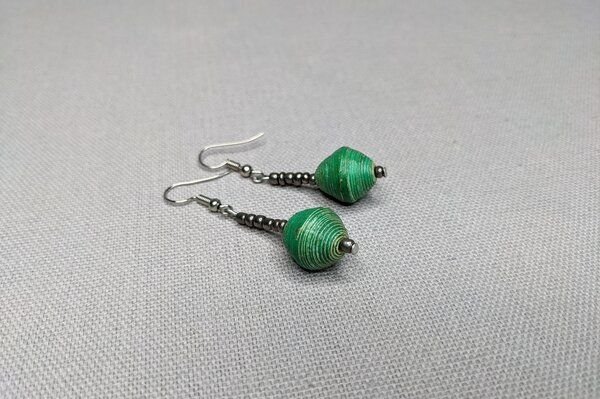 PEARLS OF AFRICA Ohrringe aus Papierperlen "HAPPY BEAD" recycelt