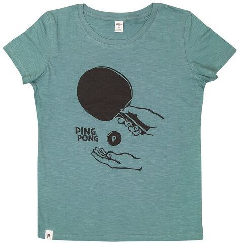 päfjes Ping Pong Tischtennis - Frauen T-Shirt - Fair gehandelt aus Baumwolle Bio - Slub