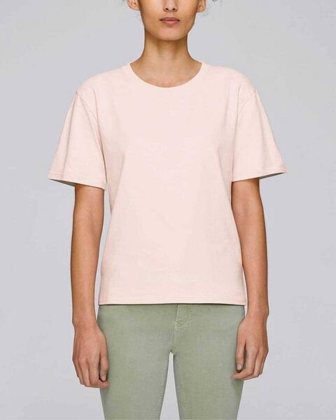 YTWOO Basic T-Shirt Damen, dicke Bio-Baumwolle (200 g/m²), XS-L