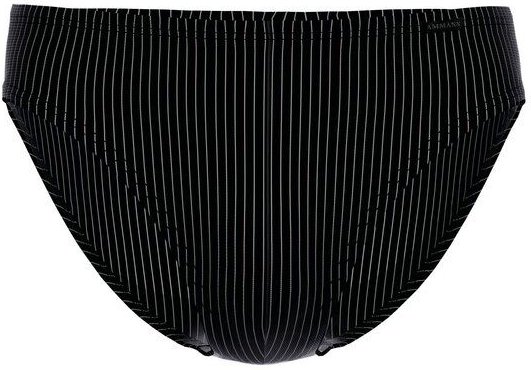 Ammann Herren Slip Unterhose schwarz gestreift aus Bio-Baumwolle