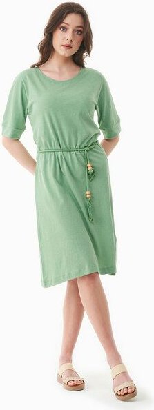 Thumbnail - ORGANICATION Jerseykleid aus Bio-Baumwolle und Leinen