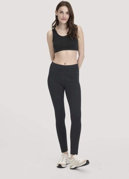 hessnatur Leggings Medium Cut ACTIVE FUNCTIONAL aus Bio-Merinowolle und Bio-Baumwolle